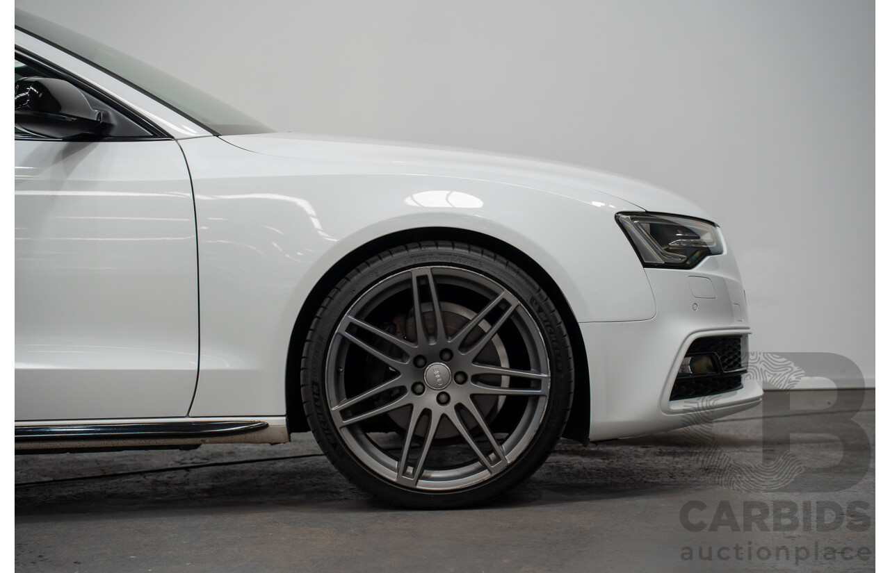 7/2014 Audi A5 2.0 TFSI Quattro (AWD) 8T MY14 2d Coupe Ibis White Turbo 2.0L