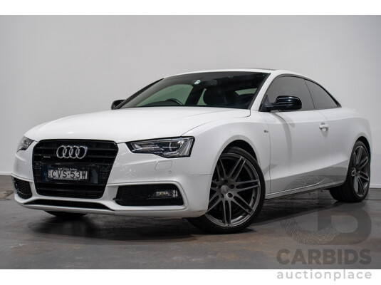 7/2014 Audi A5 2.0 TFSI Quattro (AWD) 8T MY14 2d Coupe Ibis White Turbo 2.0L