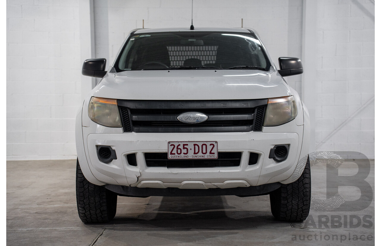 6/2012 Ford Ranger XL 2.2 (4x4) PX Crew C/Chas Cool White Turbo Diesel 2.2L