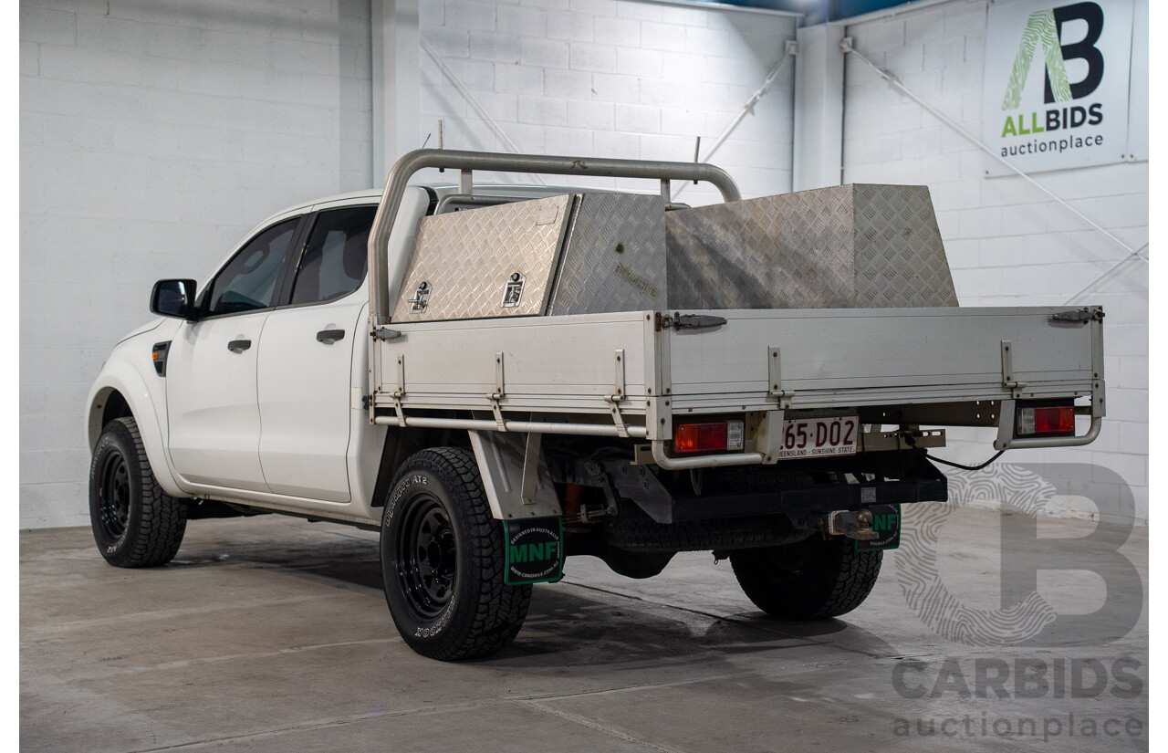 6/2012 Ford Ranger XL 2.2 (4x4) PX Crew C/Chas Cool White Turbo Diesel 2.2L