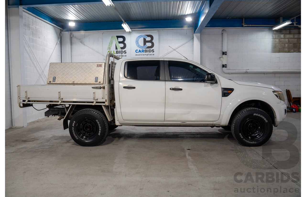 6/2012 Ford Ranger XL 2.2 (4x4) PX Crew C/Chas Cool White Turbo Diesel 2.2L