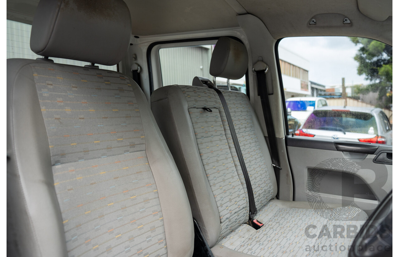 9/2010 Volkswagen Transporter 132 TDI LWB T5 MY10 Dual C/Chas White 2.0L
