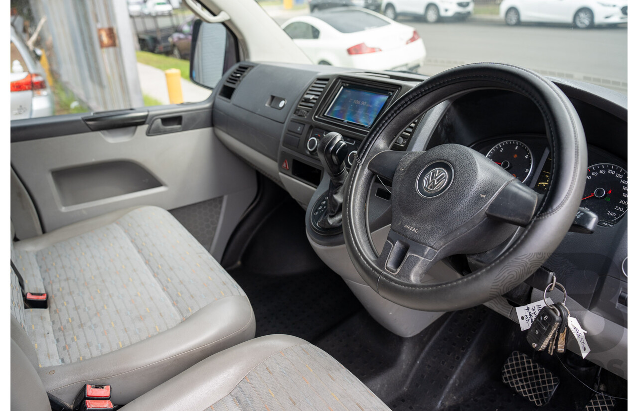 9/2010 Volkswagen Transporter 132 TDI LWB T5 MY10 Dual C/Chas White 2.0L