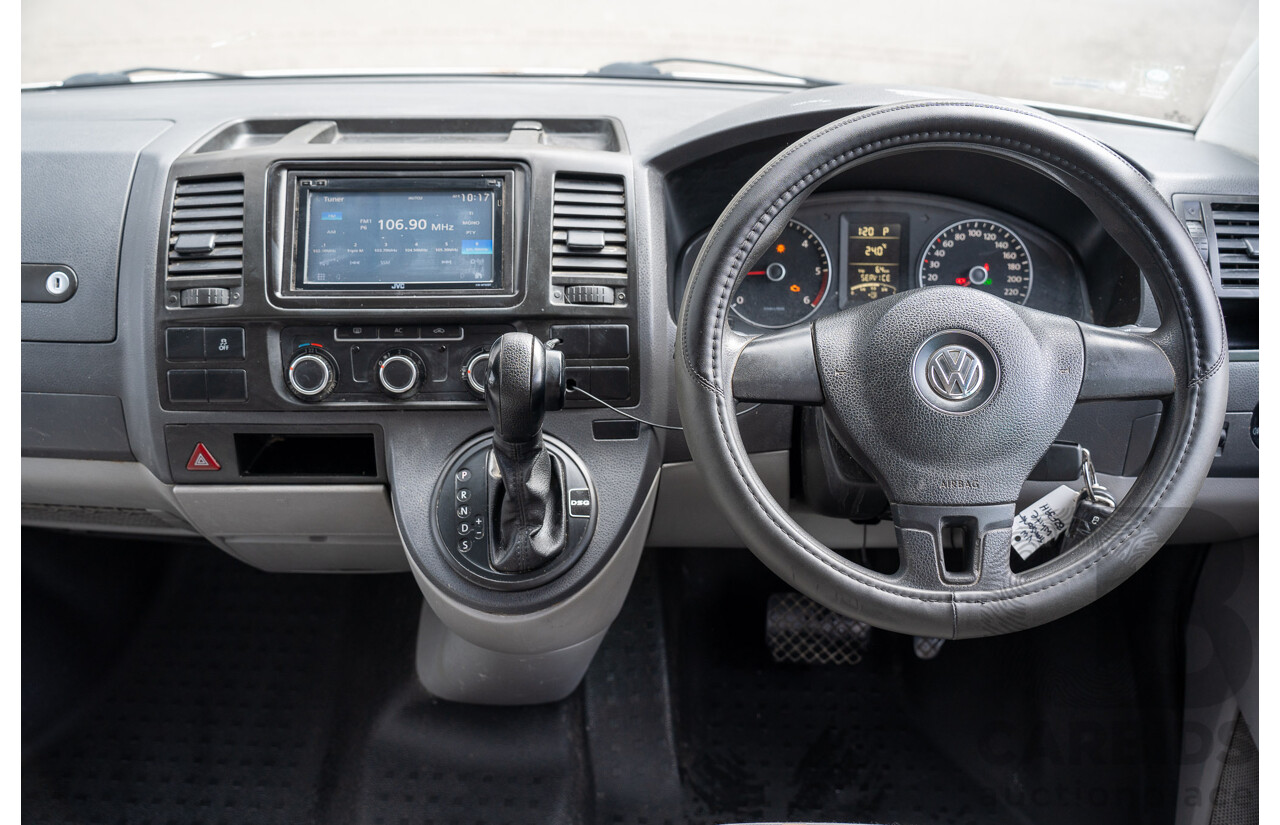 9/2010 Volkswagen Transporter 132 TDI LWB T5 MY10 Dual C/Chas White 2.0L