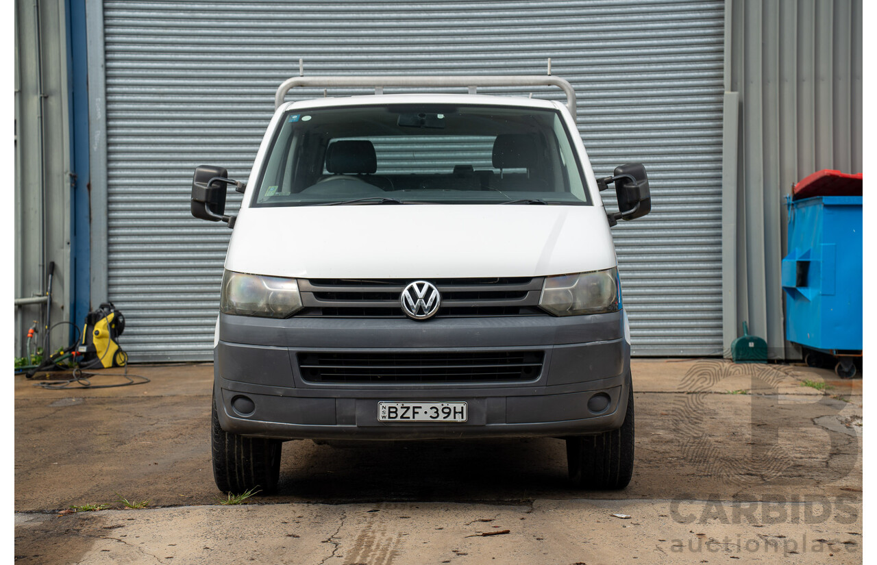 9/2010 Volkswagen Transporter 132 TDI LWB T5 MY10 Dual C/Chas White 2.0L