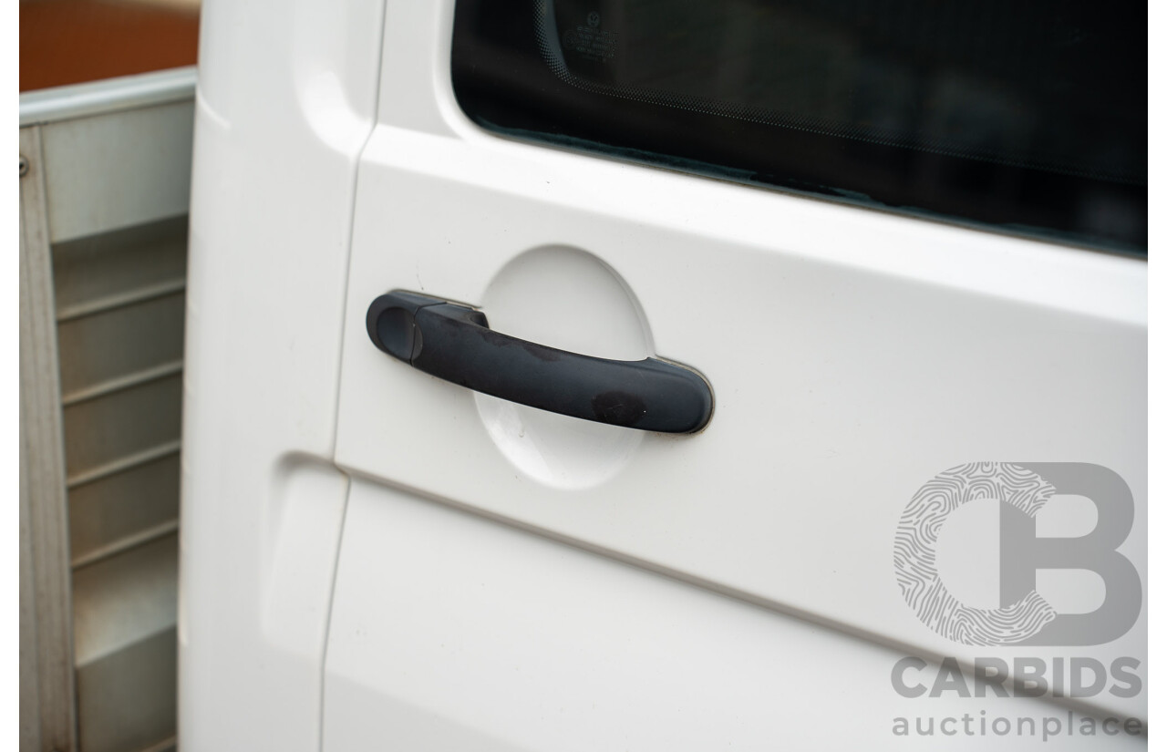 9/2010 Volkswagen Transporter 132 TDI LWB T5 MY10 Dual C/Chas White 2.0L