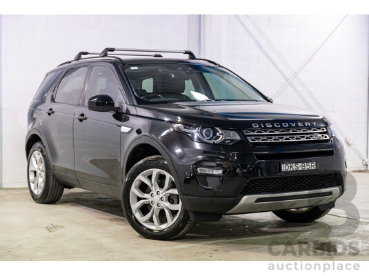 12/2016 Land Rover Discovery Sport TD4 180 HSE (AWD) LC MY17 4D Wagon Santorini Metallic Black Turbo Diesel 2.0L - 7 Seater