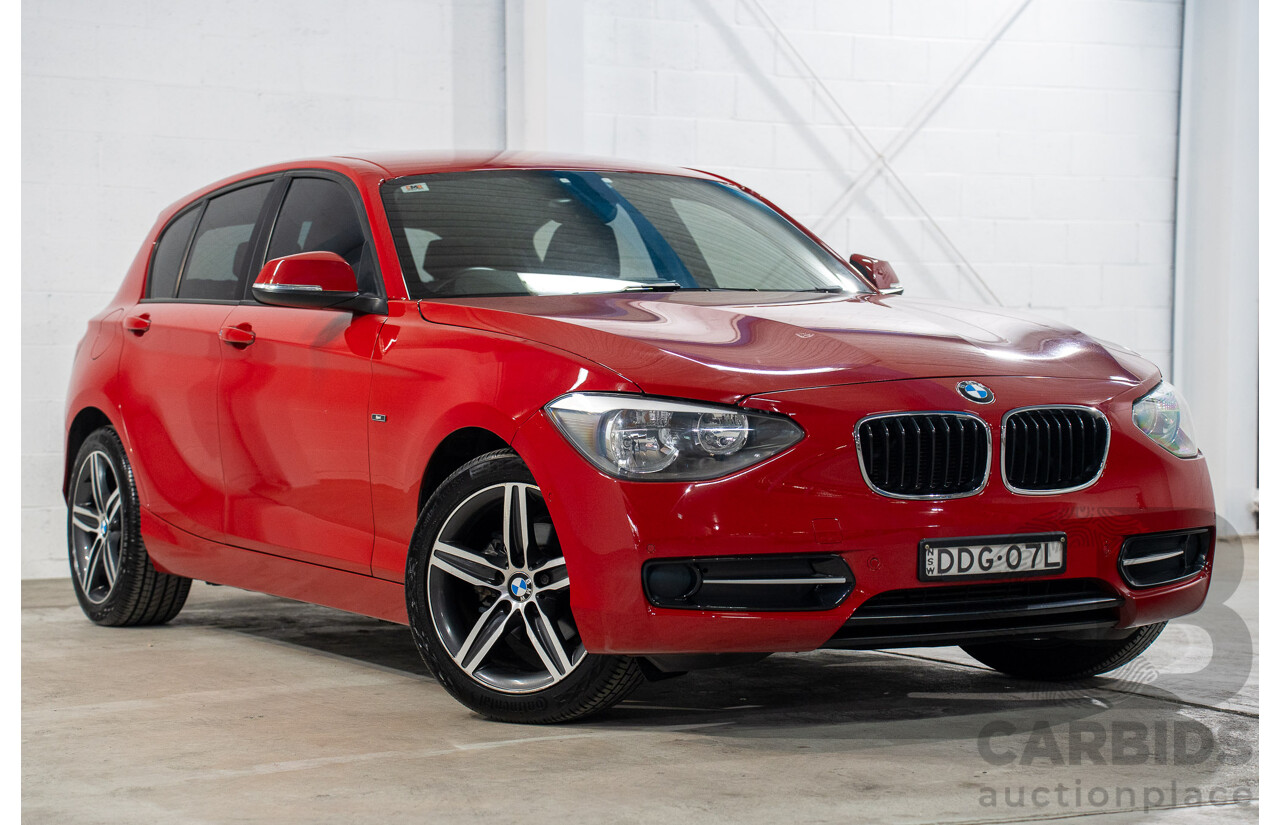 4/2015 BMW 116i Sportline F20 MY15 5d Hatchback Crimson Red Turbo 1.6L