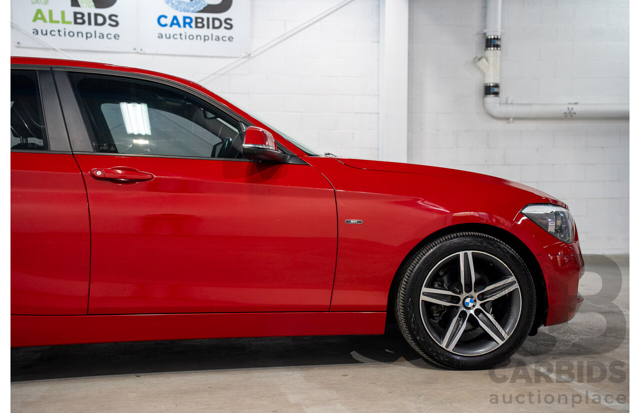 4/2015 BMW 116i Sportline F20 MY15 5d Hatchback Crimson Red Turbo 1.6L