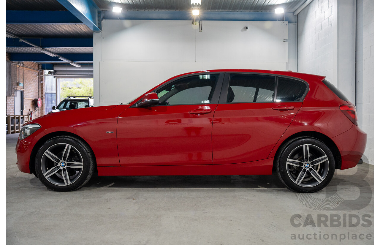 4/2015 BMW 116i Sportline F20 MY15 5d Hatchback Crimson Red Turbo 1.6L