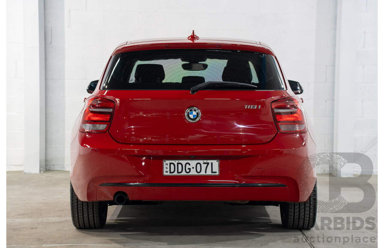 4/2015 BMW 116i Sportline F20 MY15 5d Hatchback Crimson Red Turbo 1.6L