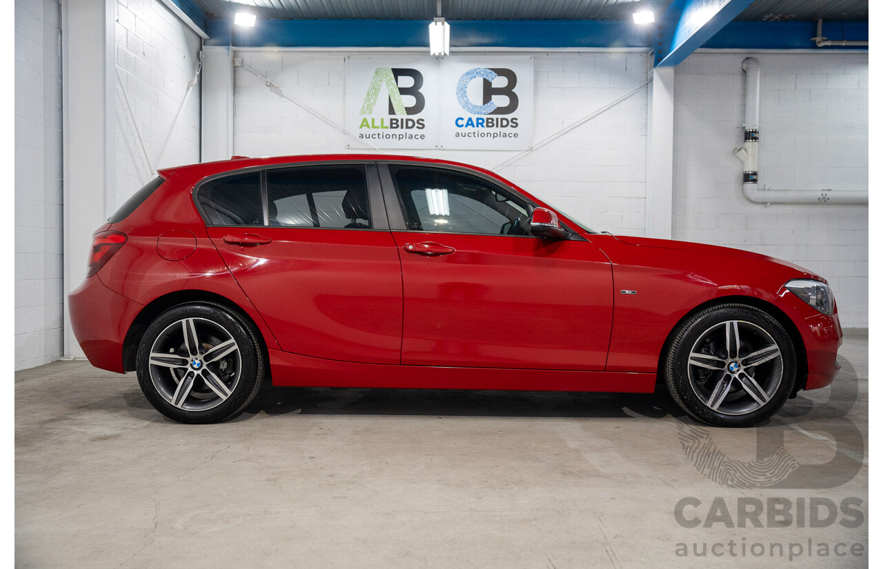 4/2015 BMW 116i Sportline F20 MY15 5d Hatchback Crimson Red Turbo 1.6L