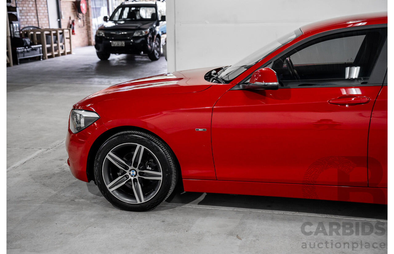 4/2015 BMW 116i Sportline F20 MY15 5d Hatchback Crimson Red Turbo 1.6L