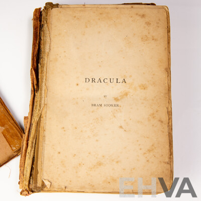 Extremely Rare First Colonial Edition, Bram Stoker's Dracula, Hutchinsons Colonial Edition, Hutchinson & Co, London, 1897, Cloth Bound Hardcover