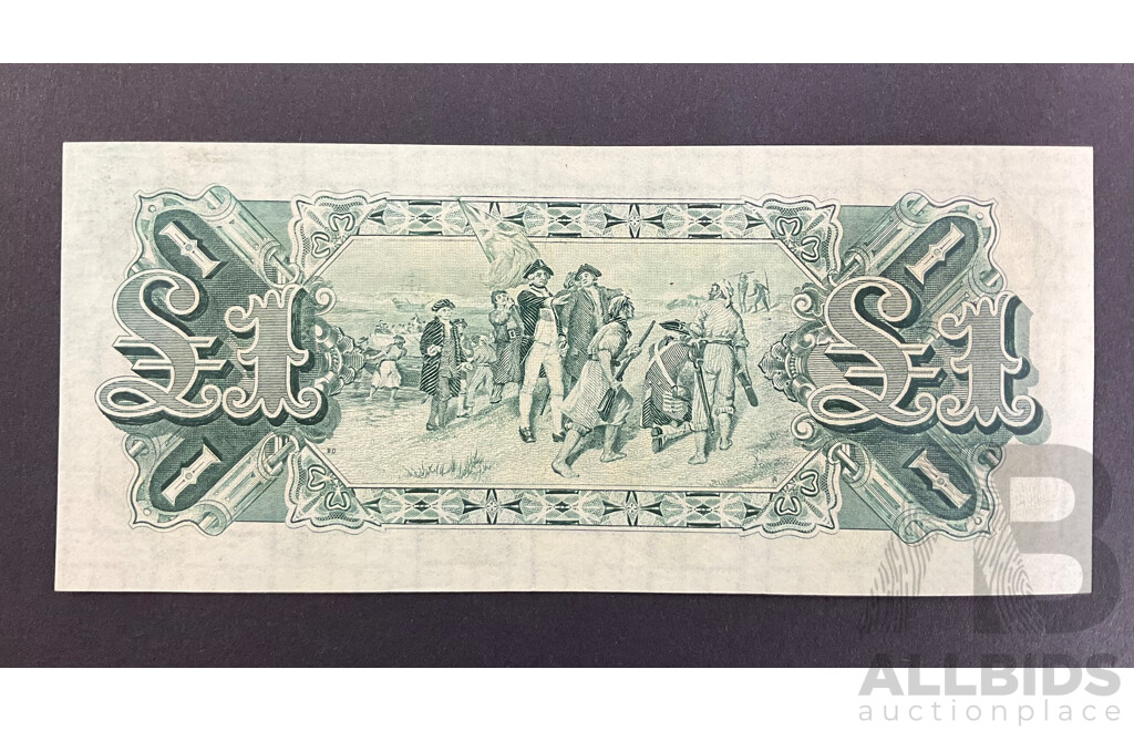 Australian 1927 One Pound Note Riddle/Heathershaw R26, K9 529221, High Grade