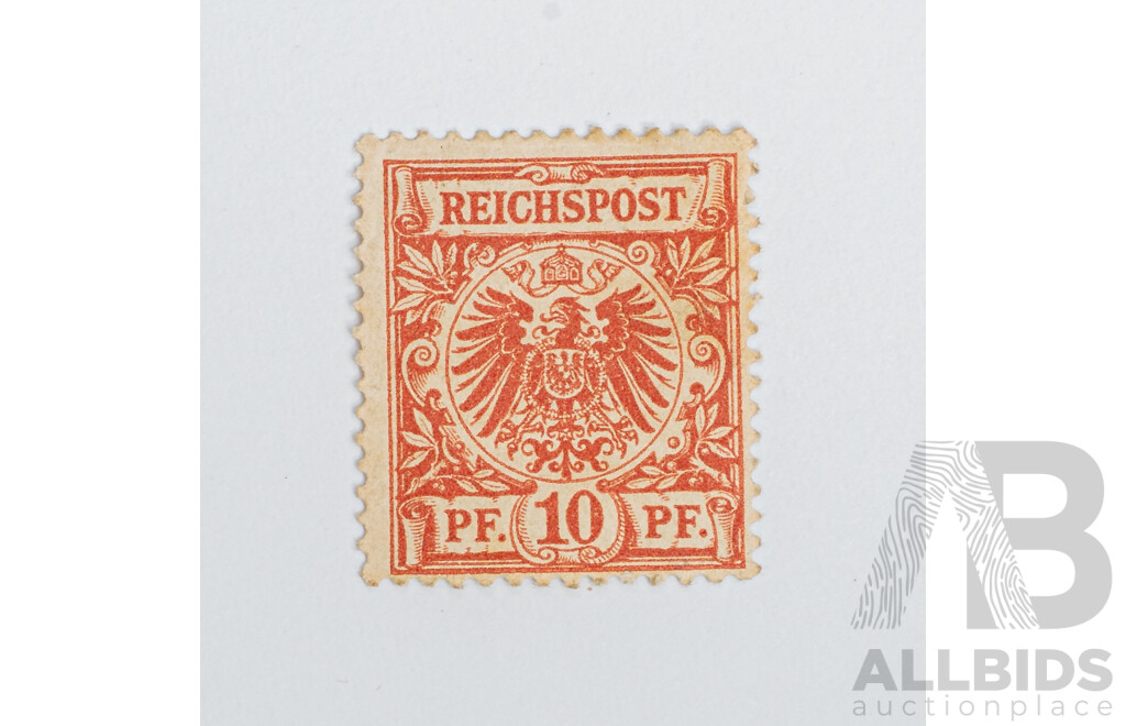 Germany 1889 Ten Pfennig MLH, Mint MI#50