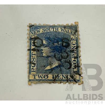 Australian New South Wales 1882 QV Error Stamp, Official Service Double Impression