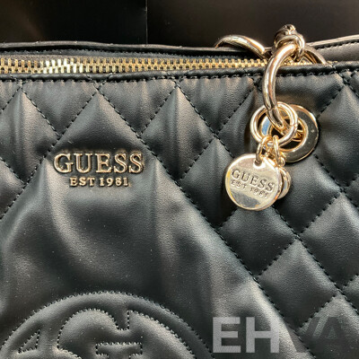 GUESS Sweet Candy Large Carryall Shoulder Bag - Black
