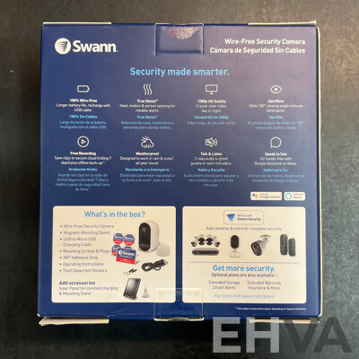 SWANN Wire Free Security Camera - ORP $238