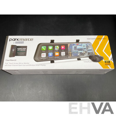 PARKMATE Clear View 97 Dual-Channel Dash Cam and Wireless Smart Display - ORP $399