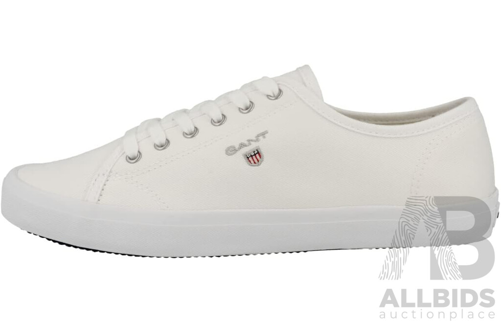 GANT Womens Pillox Cow Leather G29 White Sneaker Size US 8.5