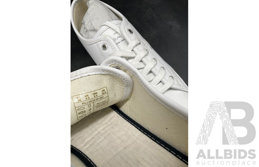 GANT Womens Pillox Cow Leather G29 White Sneaker Size US 8.5