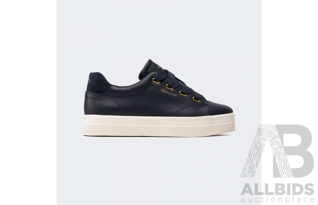 GANT Womens Avona Leather G69 Marine Sneaker Size US 6.5