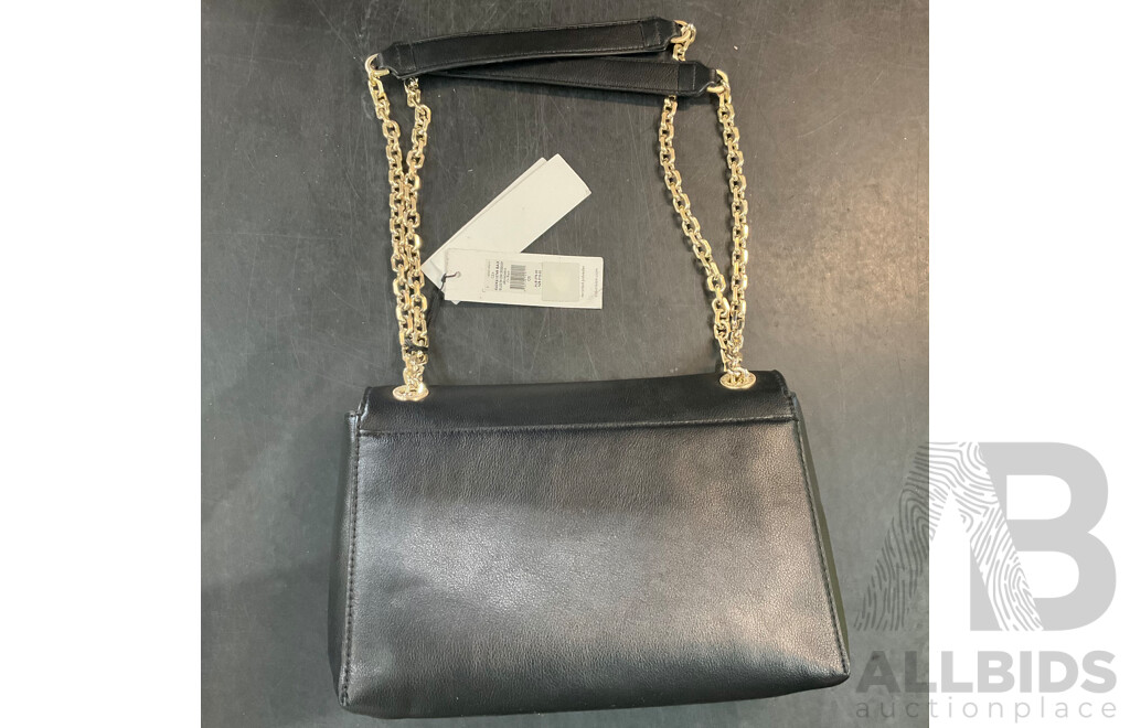 CALVIN KLEIN Re-Lock EW Conv Crossbody Shoulder Bag - Black - ORP $279