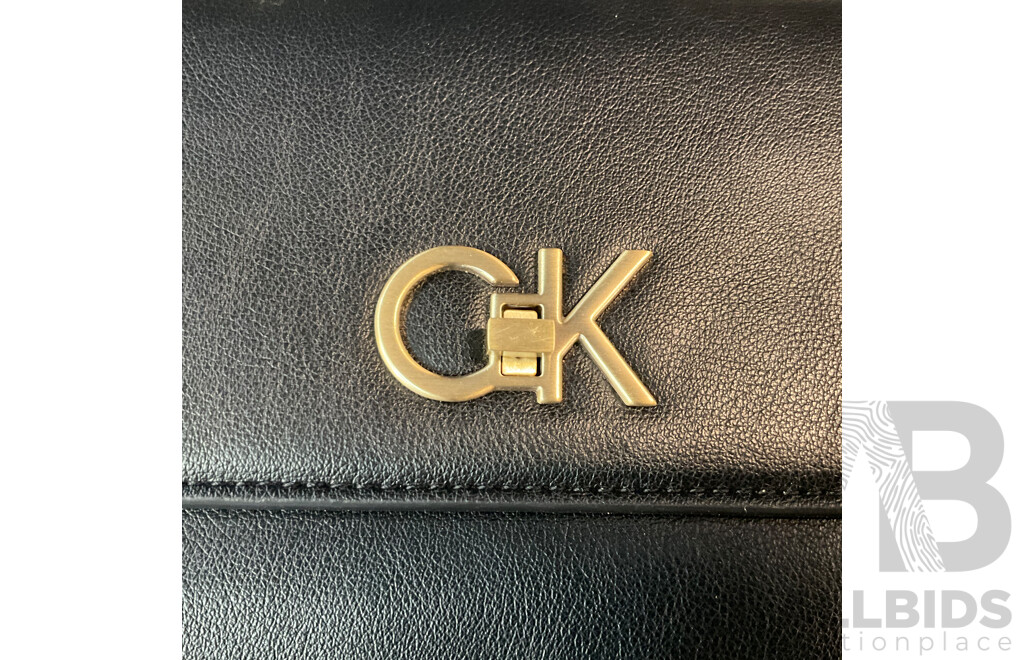 CALVIN KLEIN Re-Lock EW Conv Crossbody Shoulder Bag - Black - ORP $279