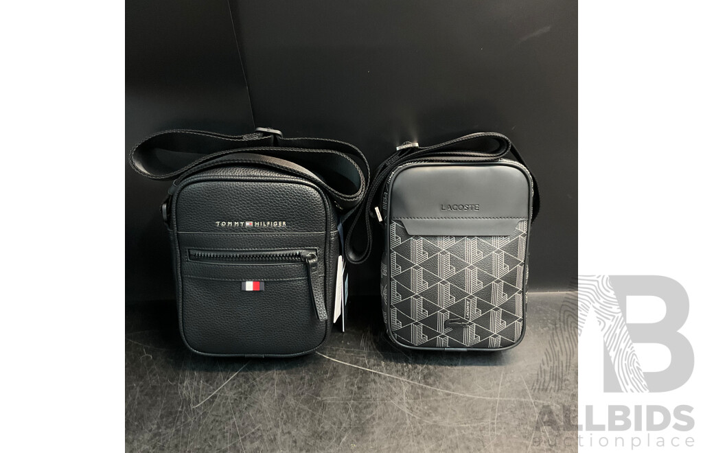 TOMMY HIFIGER & LACOSTE Crossbody Bag - Lot of 2
