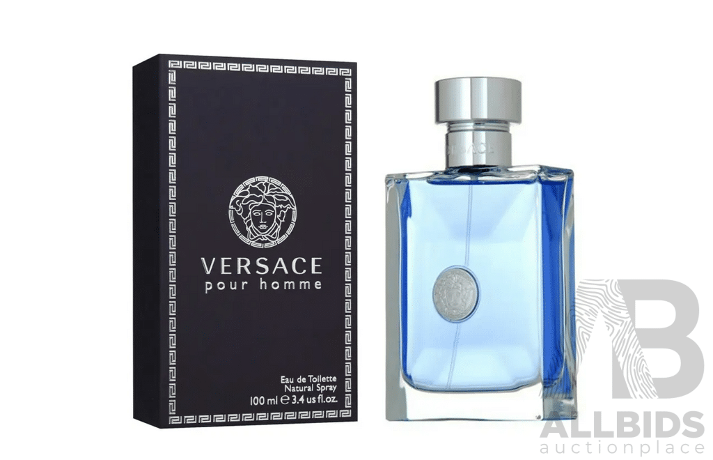 VERSACE Pour Homme Eau De Toilette - 100ml - Lot of 2