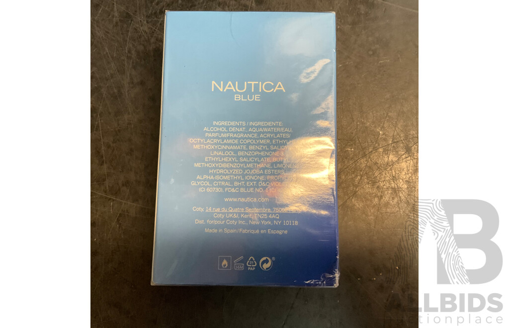 NAUTICA Blue/ Voyage Heritage / Classic Eau De Toilette - Lot of 3