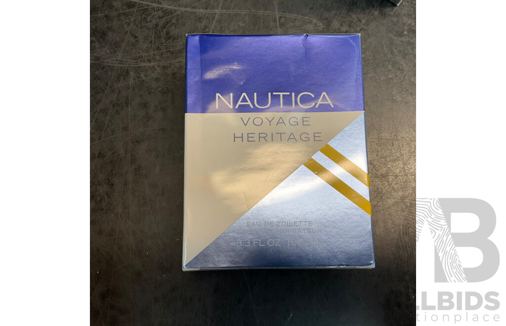 NAUTICA Blue/ Voyage Heritage / Classic Eau De Toilette - Lot of 3