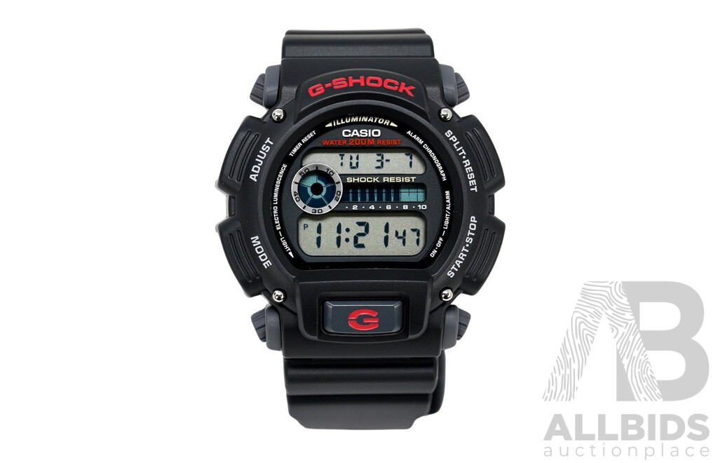 CASIO G-SHOCK 3232 Men's Black Military Sport Watch DW-9052 -  Lot of 3 - ORP $225