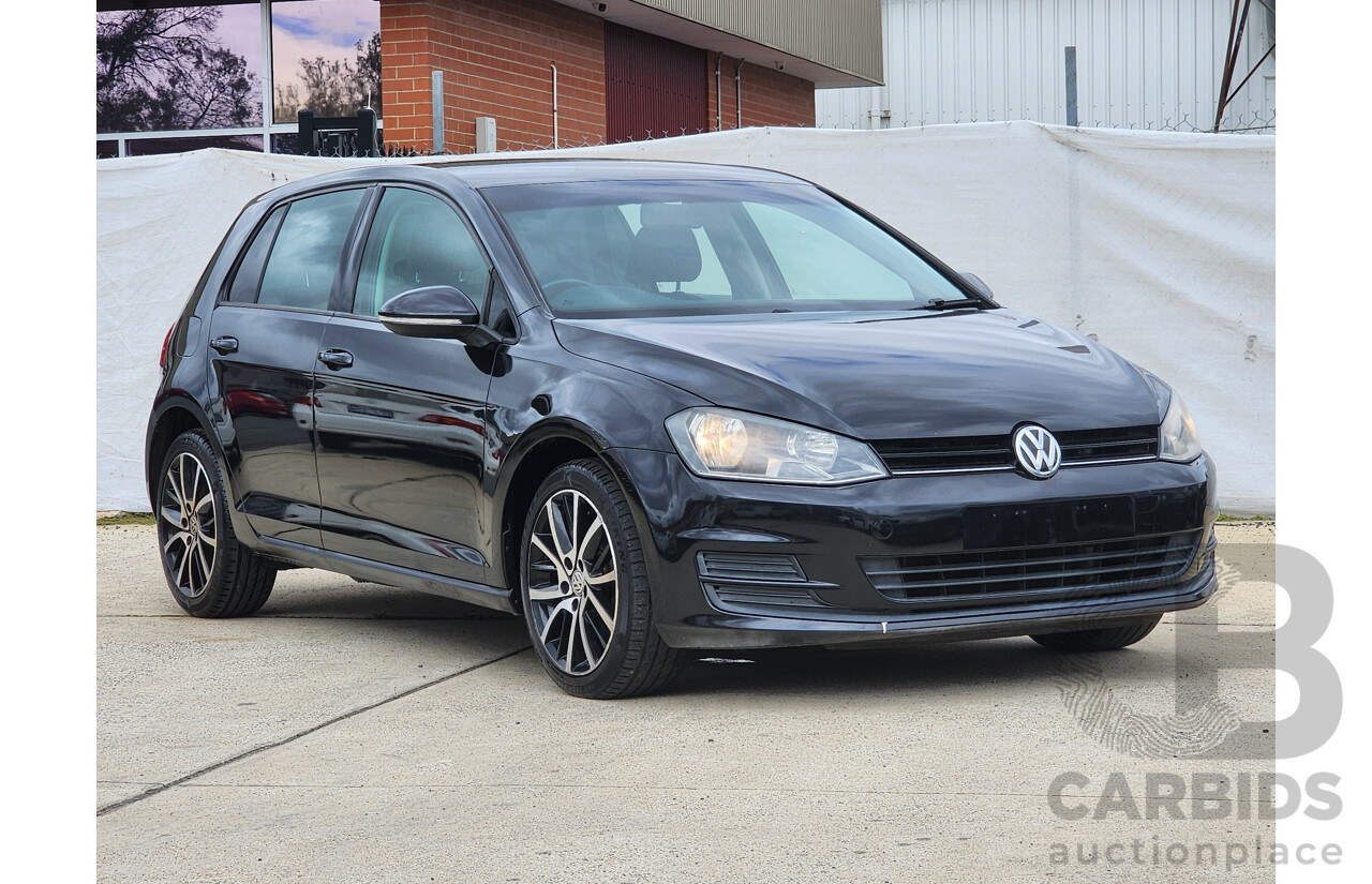 5/2014 Volkswagen Golf 90 TSI AU MY14 5d Hatchback Black 1.4L