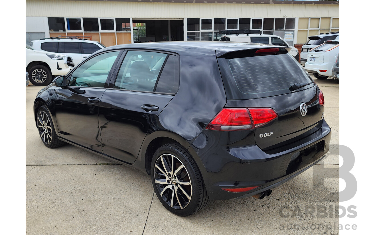 5/2014 Volkswagen Golf 90 TSI AU MY14 5d Hatchback Black 1.4L