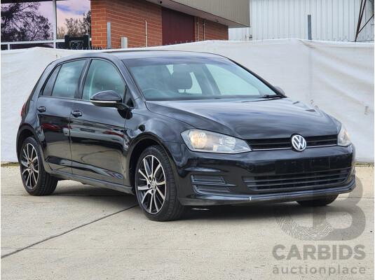 5/2014 Volkswagen Golf 90 TSI AU MY14 5d Hatchback Black 1.4L