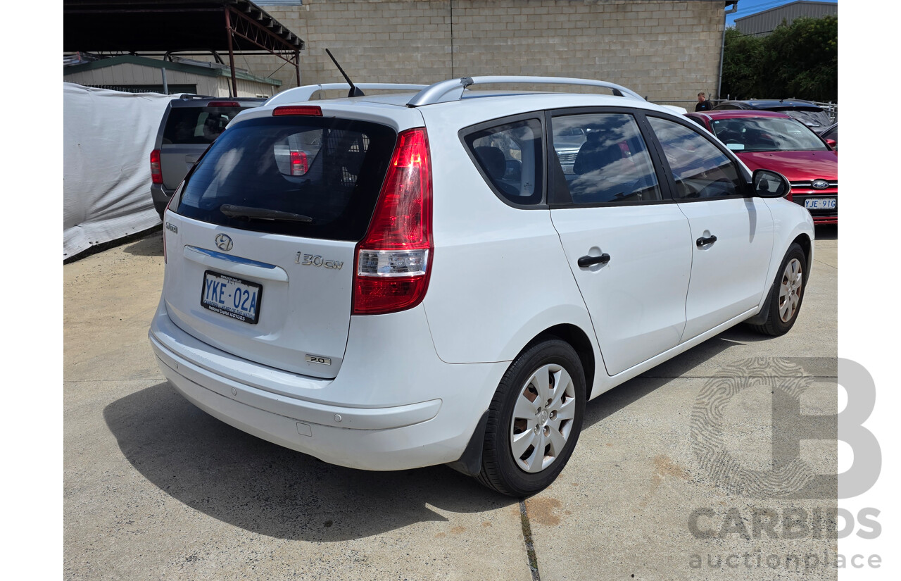 9/2011 Hyundai i30 cw SX 2.0 FD MY11 4d Wagon White 2.0L