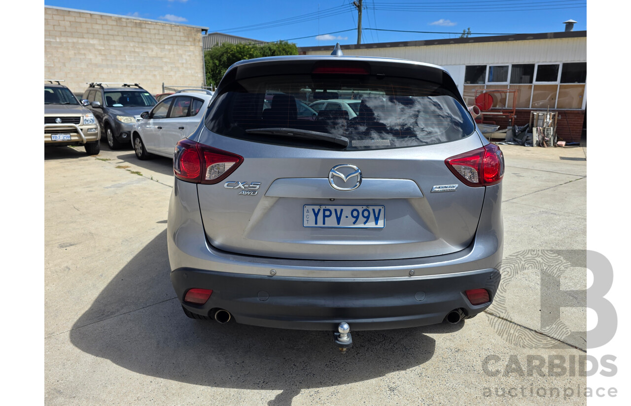 6/2014 Mazda Cx-5 Grand Tourer (AWD) MY13 UPGRADE 4d Wagon Silver Turbo Diesel 2.2L