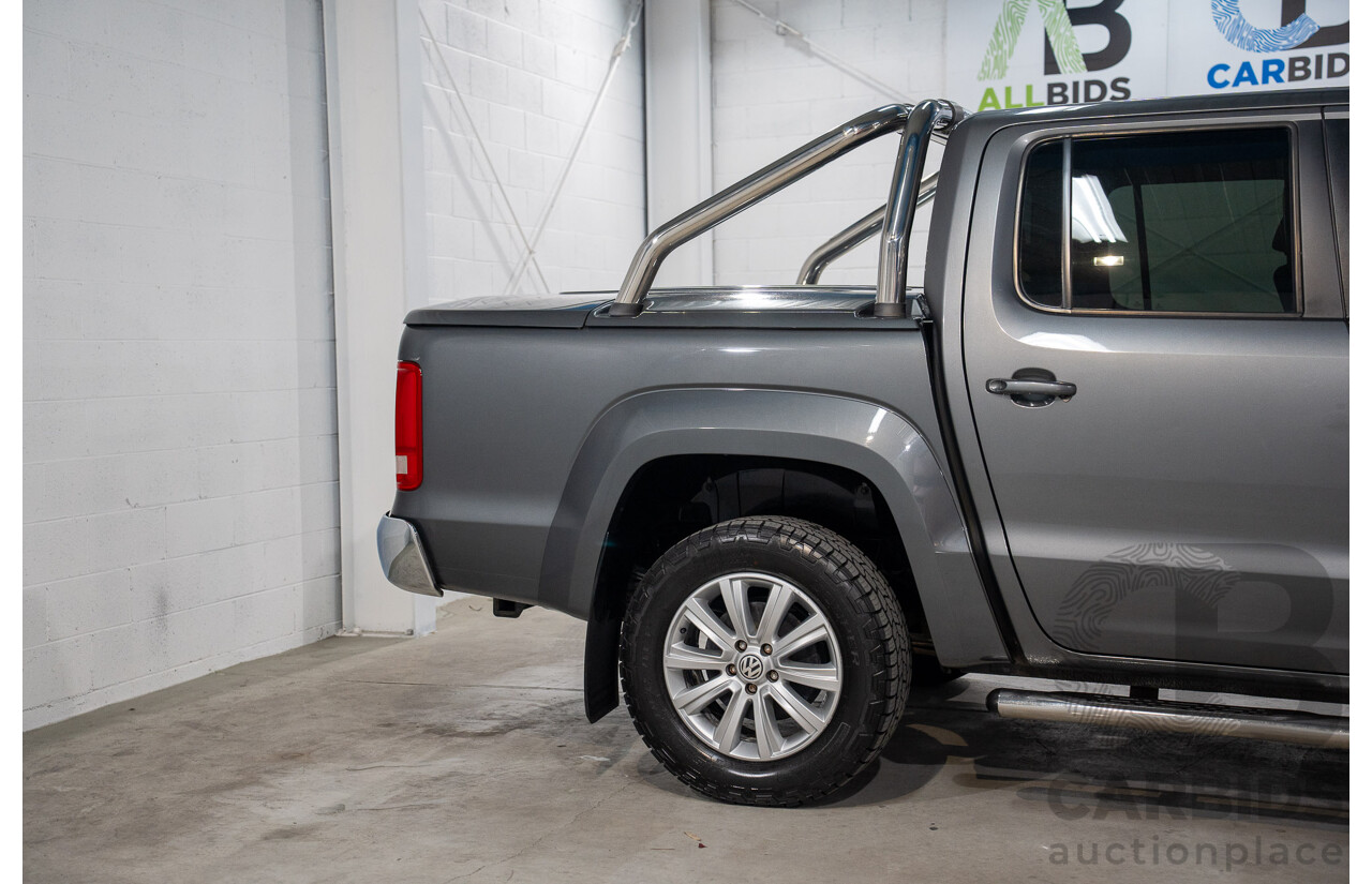 10/2013 Volkswagen Amarok Tdi400 Highline (4x4) 2H MY13 Dual Cab Utility Natural Grey Metallic Turbo Diesel 2.0L