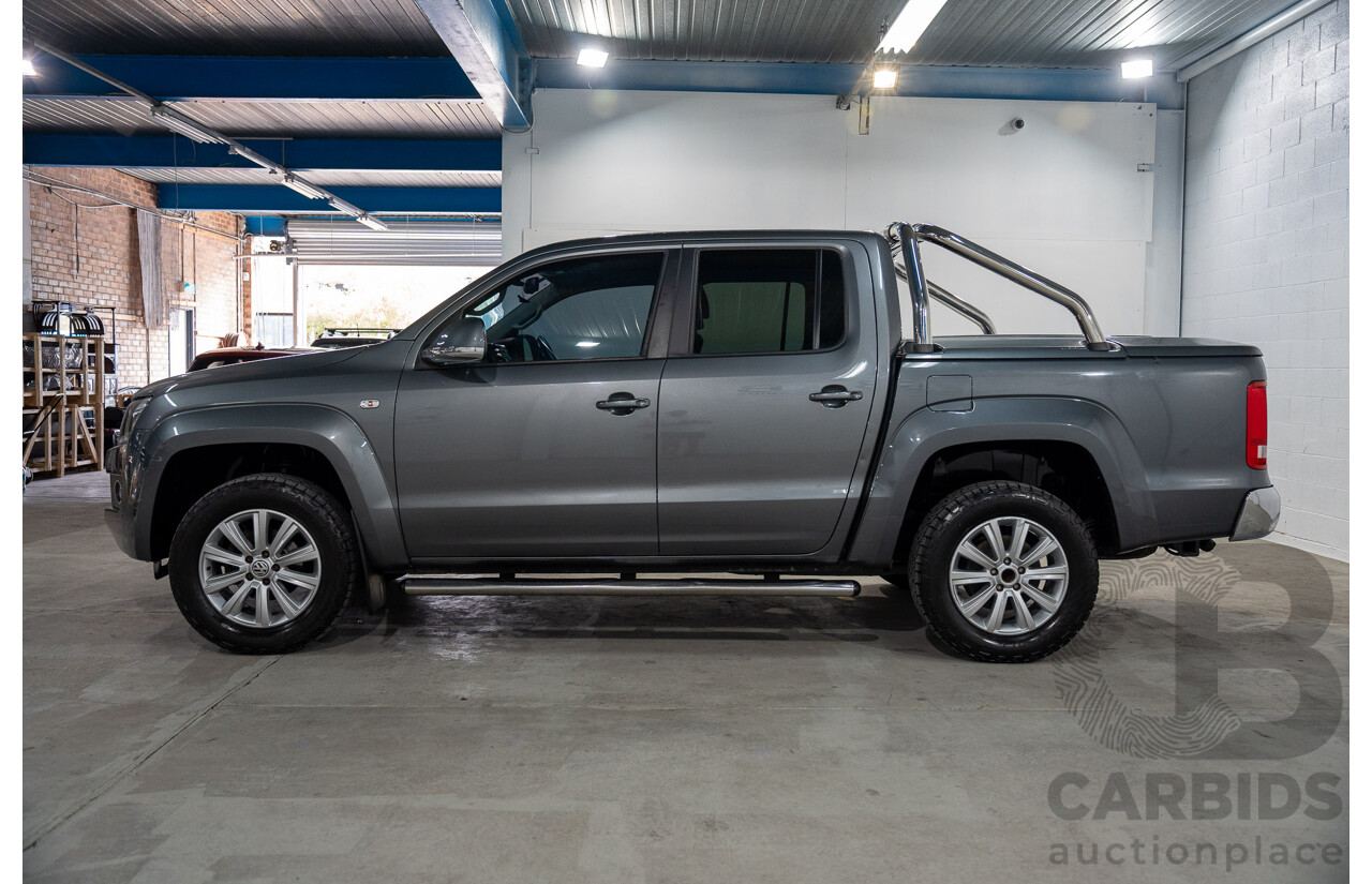 10/2013 Volkswagen Amarok Tdi400 Highline (4x4) 2H MY13 Dual Cab Utility Natural Grey Metallic Turbo Diesel 2.0L