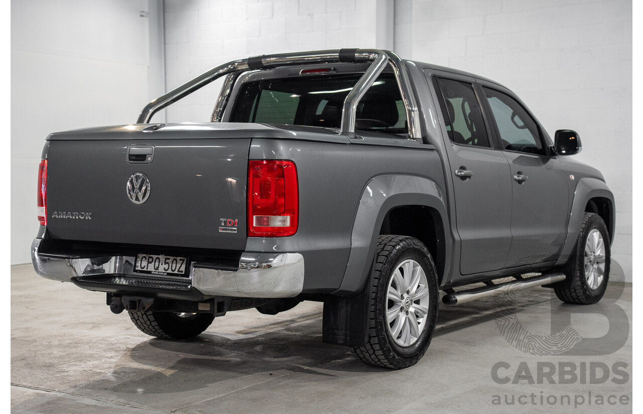 10/2013 Volkswagen Amarok Tdi400 Highline (4x4) 2H MY13 Dual Cab Utility Natural Grey Metallic Turbo Diesel 2.0L