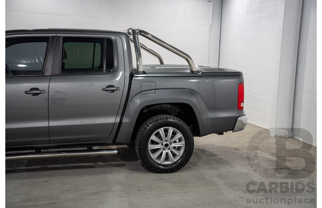 10/2013 Volkswagen Amarok Tdi400 Highline (4x4) 2H MY13 Dual Cab Utility Natural Grey Metallic Turbo Diesel 2.0L