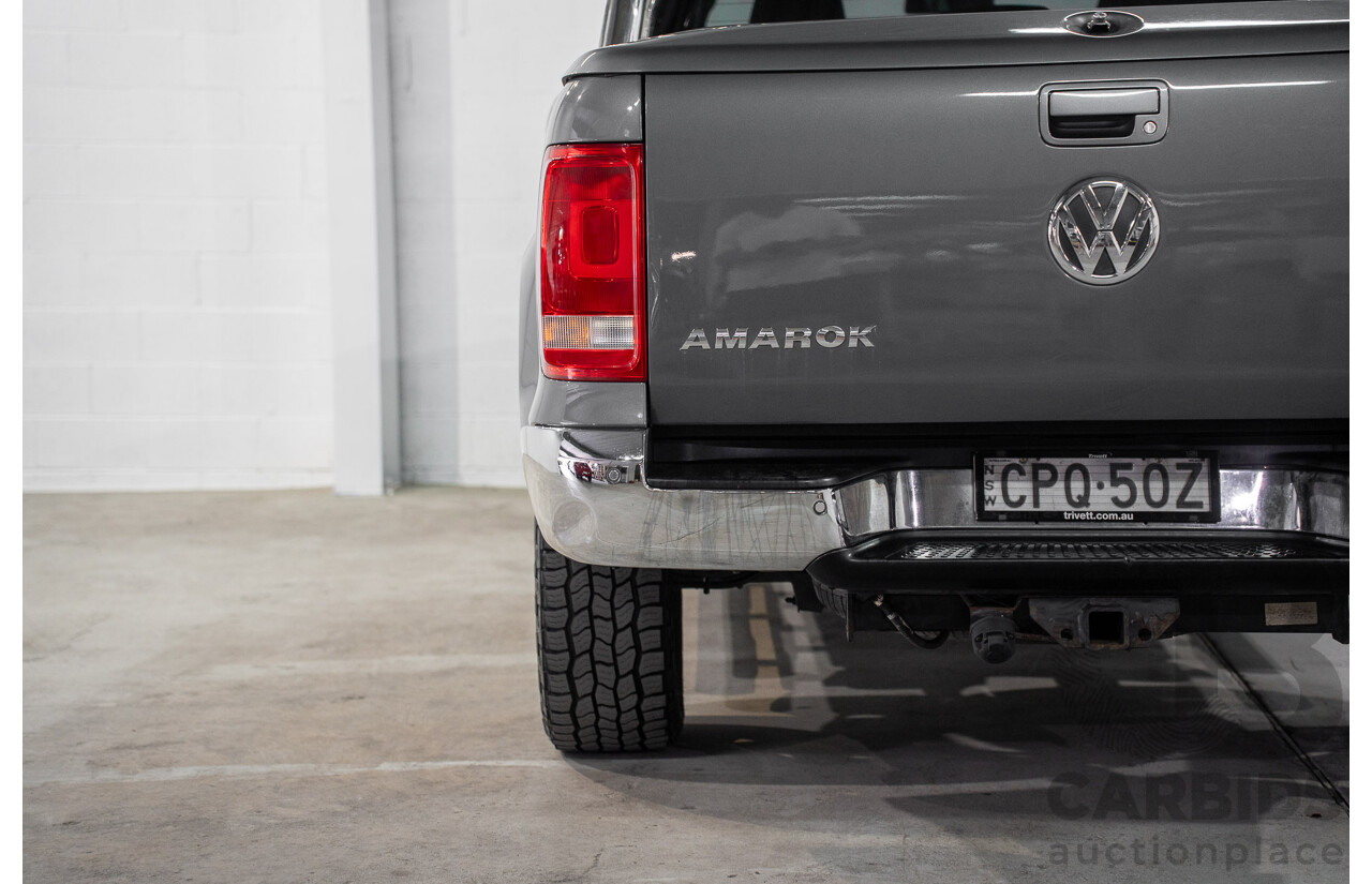 10/2013 Volkswagen Amarok Tdi400 Highline (4x4) 2H MY13 Dual Cab Utility Natural Grey Metallic Turbo Diesel 2.0L