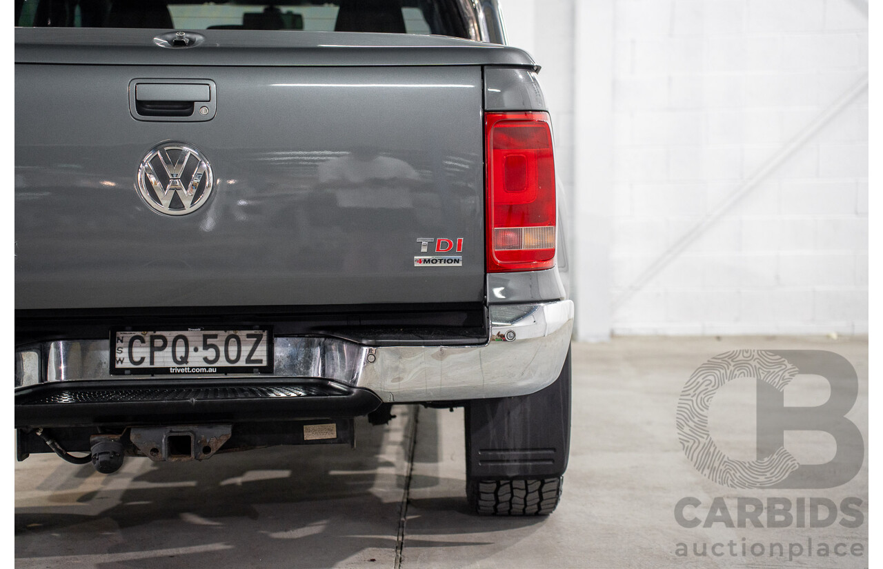 10/2013 Volkswagen Amarok Tdi400 Highline (4x4) 2H MY13 Dual Cab Utility Natural Grey Metallic Turbo Diesel 2.0L