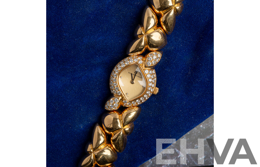 18ct Audemars Piguet Diamond Set Cocktail Dress Watch D14394, Est TDW2.25ct E/VSI-SI1, 110.0 Grams