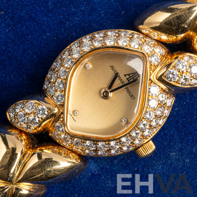 18ct Audemars Piguet Diamond Set Cocktail Dress Watch D14394, Est TDW2.25ct E/VSI-SI1, 110.0 Grams