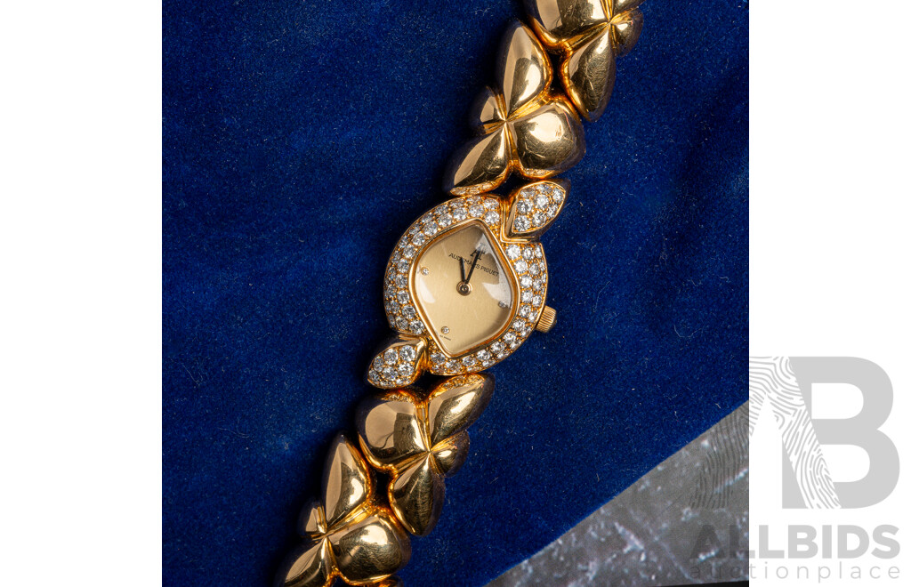 18ct Audemars Piguet Diamond Set Cocktail Dress Watch D14394, Est TDW2.25ct E/VSI-SI1, 110.0 Grams