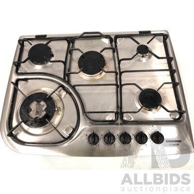 Kleenmaid Stainless Steel Five Burner Natural Gas Hob