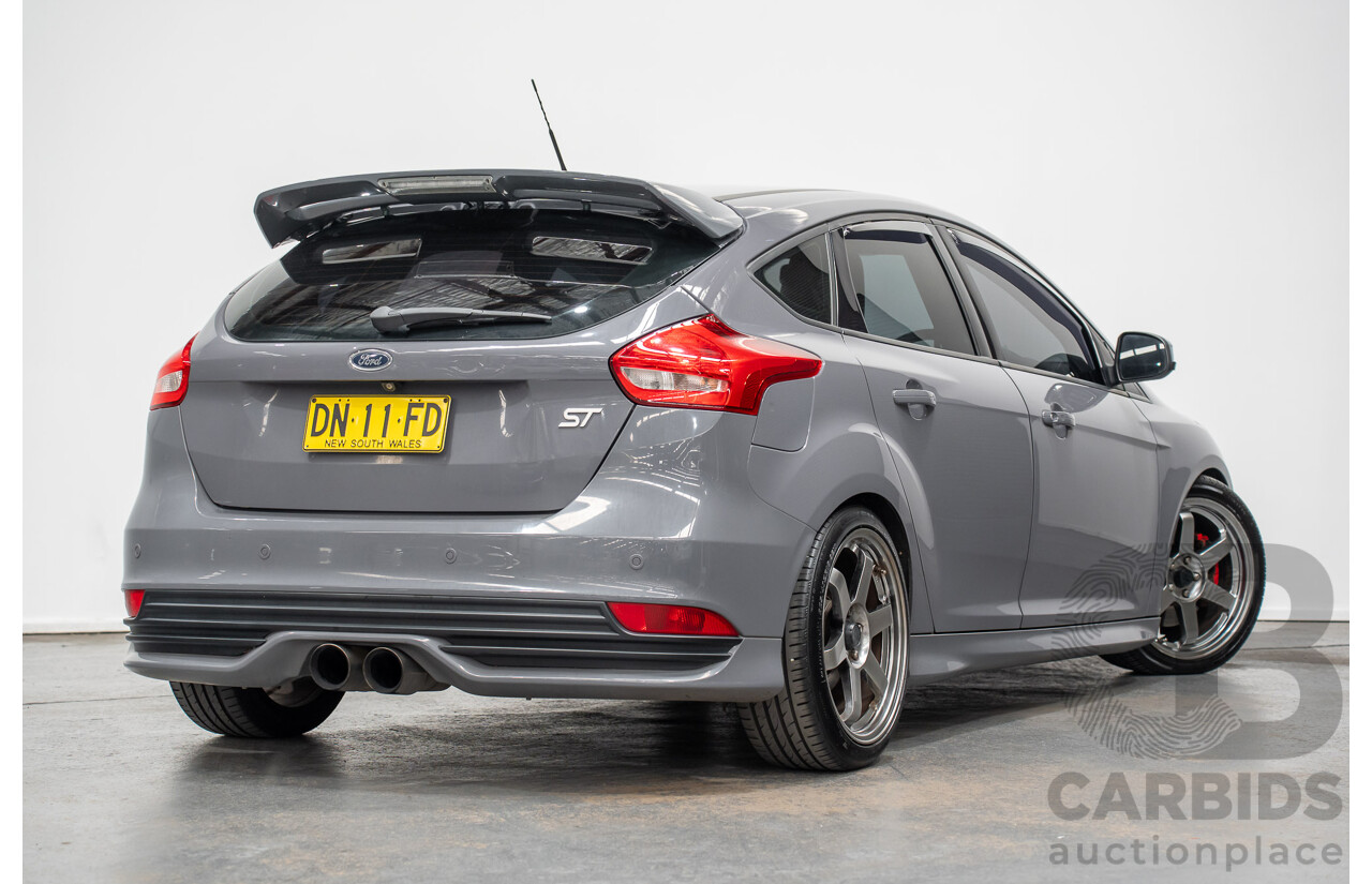 7/2015 Ford Focus ST LZ MY15 5d Hatchback Stealth Grey Turbo 2.0L